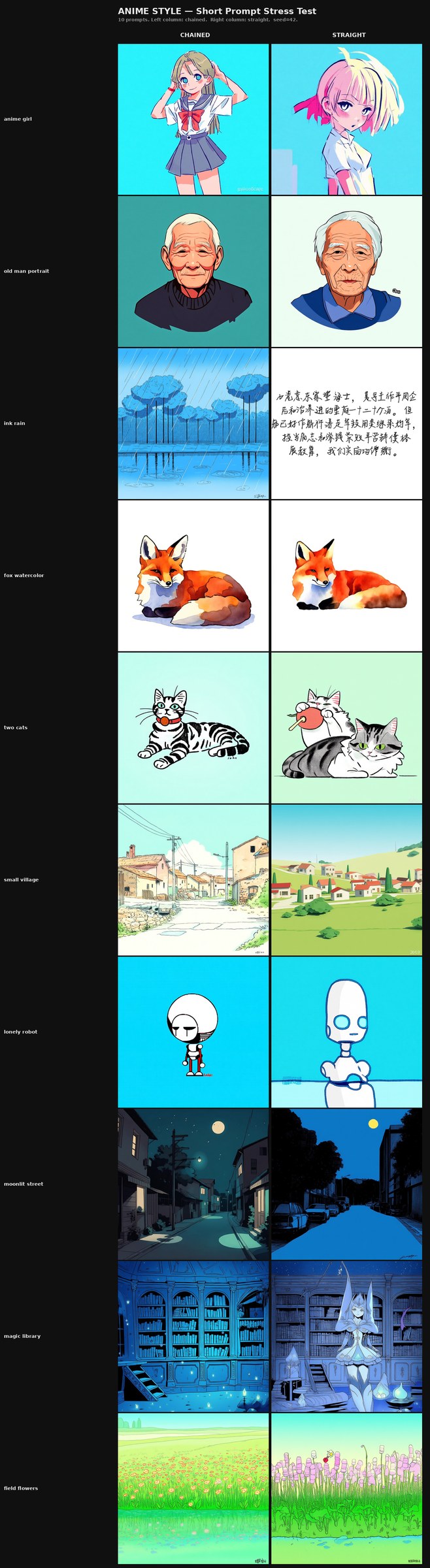 anime short prompts
